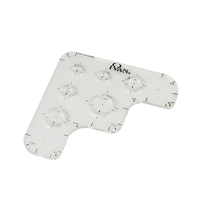 Gabarit de coupe coin arrondi