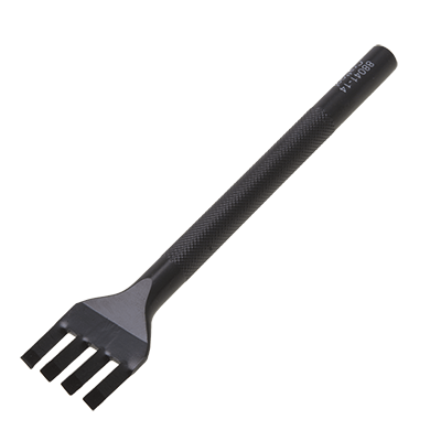 Griffe à frapper pour lacet de 3 mm - 4 points obliques